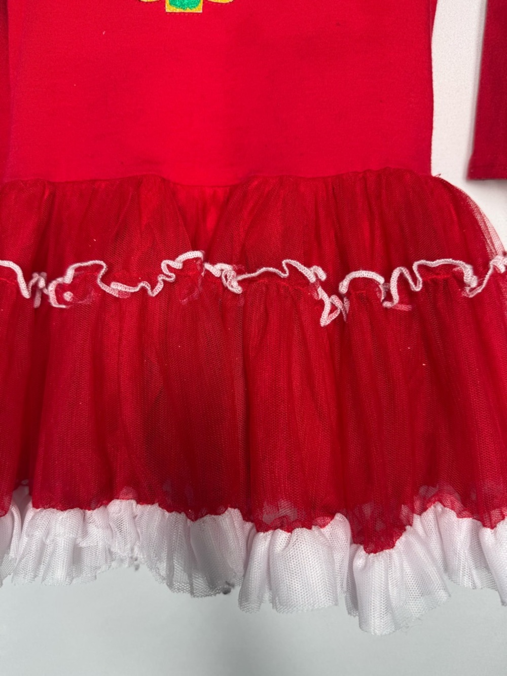 💜3/$15 Counting Daisies Toddler Girls Christmas Tulle Dress "Merry & Bright” 2T - Picture 3 of 8